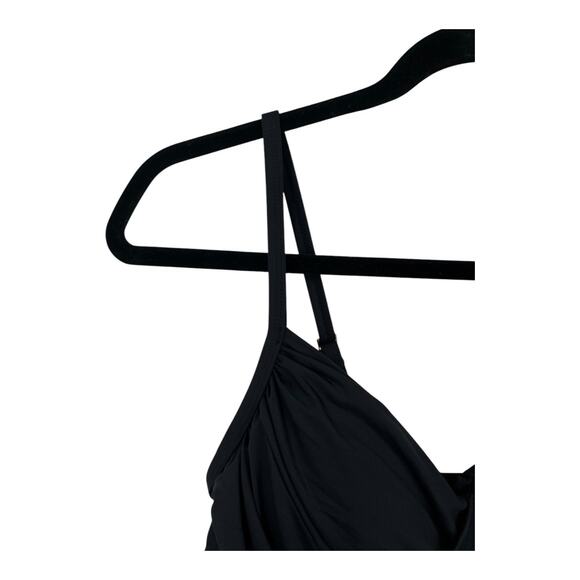 La Blanca swimsuit Island Goddess draped one piece bathing suit size 10 - Picture 3 of 9